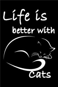 Notebook Life Is Better With Cats
