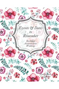Events and Dates to Remember