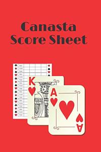 Canasta Score Sheets