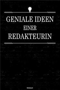 Geniale Ideen einer Redakteurin Notizbuch