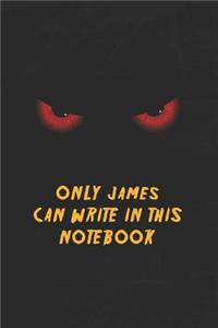 James Name Notebook