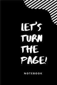 Let's turn the page
