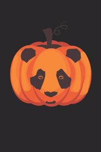 Panda Notebook - Halloween Panda Journal - Panda Gift for Animal Lovers - Panda Diary