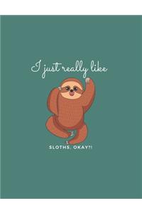 Sloth Notebook