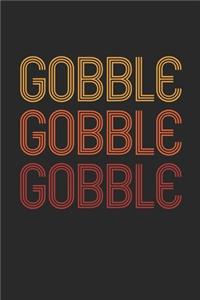 Thanksgiving Notebook - Gobble Journal - Thanksgiving Gift for Him and Her - Thanksgiving Diary