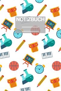 Notizbuch A5 Muster ABC Grundschule Schule School