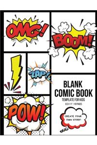 Blank Comic Book Template for Kids