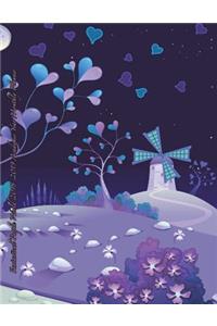 Fantastical Purple World 2018-2019 Academic Year Monthly Planner