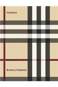 Notebook: Burberry Notes