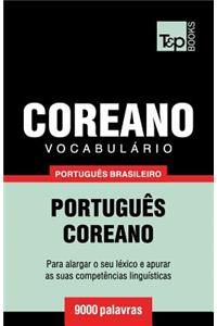 Vocabulário Português Brasileiro-Coreano - 9000 palavras