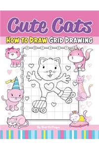 Cute Cats How To Draw Grid Drawing