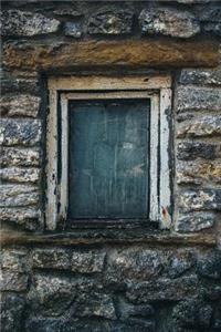 Bluish-Green Window - Lined Notebook