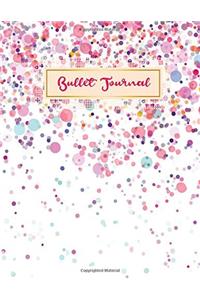 Bullet Journal: Quarterly Planner with Blank Yearly & Monthly Calendar, and Habit Tracker, 120 Dot Grid & 15 Lined Pages, 8.5x11in, Polka Dot Design: Professional Design Large Diary Journal to Write in Everyday Life