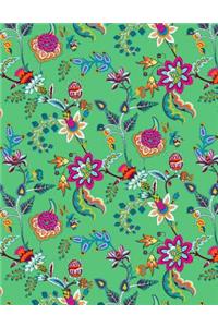 My Big Fat Bullet Journal Chinoiserie Pattern on Green