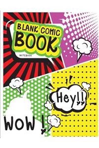 Blank Comic Book Notebook
