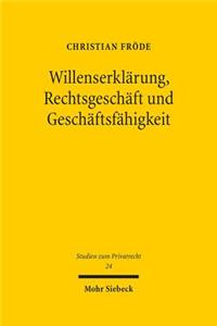 Willenserklarung, Rechtsgeschaft und Geschaftsfahigkeit