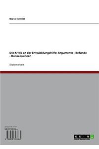 Die Kritik an Der Entwicklungshilfe