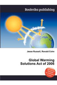 Global Warming Solutions Act of 2006