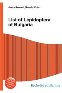 List of Lepidoptera of Bulgaria