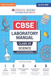 Oswaal CBSE Laboratory Manual Class 10 Science Book | As Per NEP | For Latest Exam