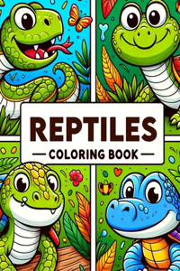Reptiles Coloring Book