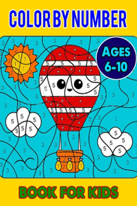 Color By Number Book for Kids Ages 6-10