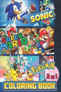 3 in 1 Coloring Book