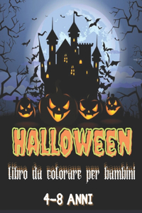 Halloween Libro da Colorare per Bambini 4-8 anni