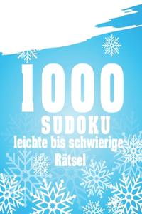 Sudoku 1000 leichte bis schwierige Rätsel