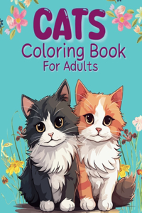 Cats Coloring Book For Adults