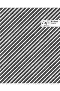 Striped Pattern Composition Notebook