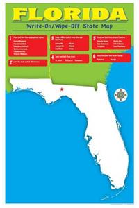 Florida Write-On/Wipe-Off Desk Mat - State Map