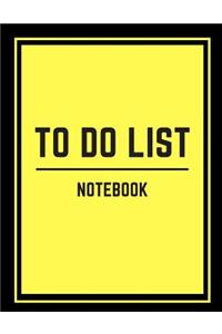 To Do List Notebook