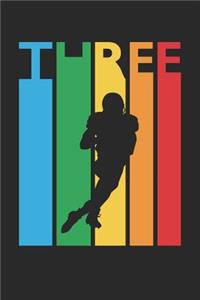 Football Notebook for 3 Year Old Boys and Girls - Colorful Football Journal - 3rd Birthday Gift for Football Player Diary