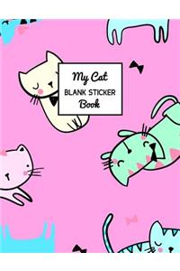 My Cat Blank Sticker Book