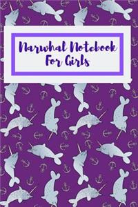 Narwhal Notebook For Girls