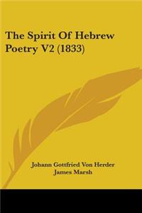 Spirit Of Hebrew Poetry V2 (1833)