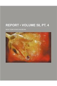 Report (Volume 58, PT. 4)