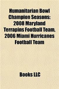 Humanitarian Bowl Champion Seasons