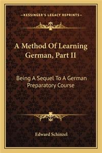 Method of Learning German, Part II
