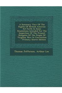 A Summary View of the Rights of British America