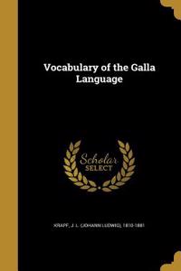 Vocabulary of the Galla Language