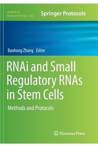 Rnai and Small Regulatory Rnas in Stem Cells