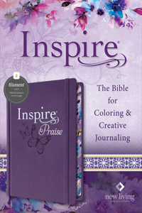 Inspire Praise Bible NLT (Hardcover Leatherlike, Purple, Filament Enabled)