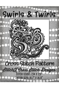 Swirls and Twirls Cross Stitch Pattern