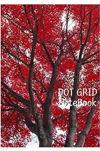 Red Leaves Dot Grid Notebook