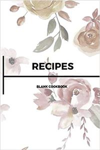 Blank Cookbook Volume6: Blank Cookbook ( Recipes & Notes, Cookbook Journal, Cooking Journal, Cooking Notebook, Blank Cookbook Journal) 6x14