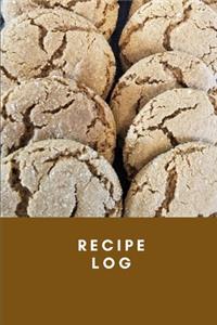 Recipe Log - Molasses Cookie Theme