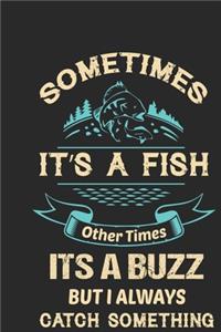 Sometimes it's a fish other times it's a buzz but i always catch something