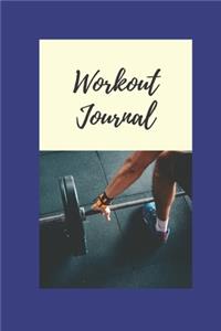 Workout Journal / Fitness Log Book / Exercise Gym Planner, Diary ( 6 x 9, 100 pages, softcover )